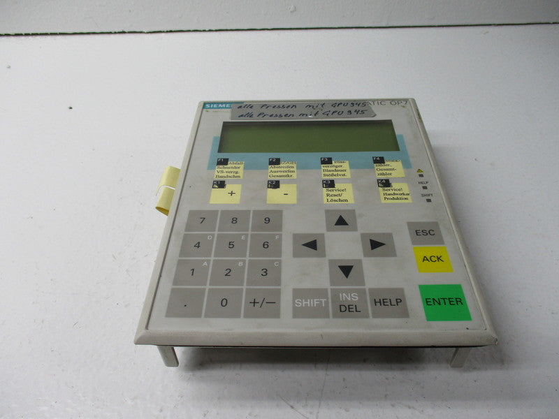 SIEMENS 6AV3607-1JC20-0AX1  UNMP
