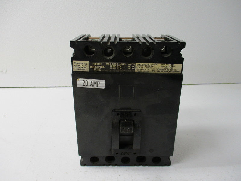 SQUARE D FAL32020  UNMP