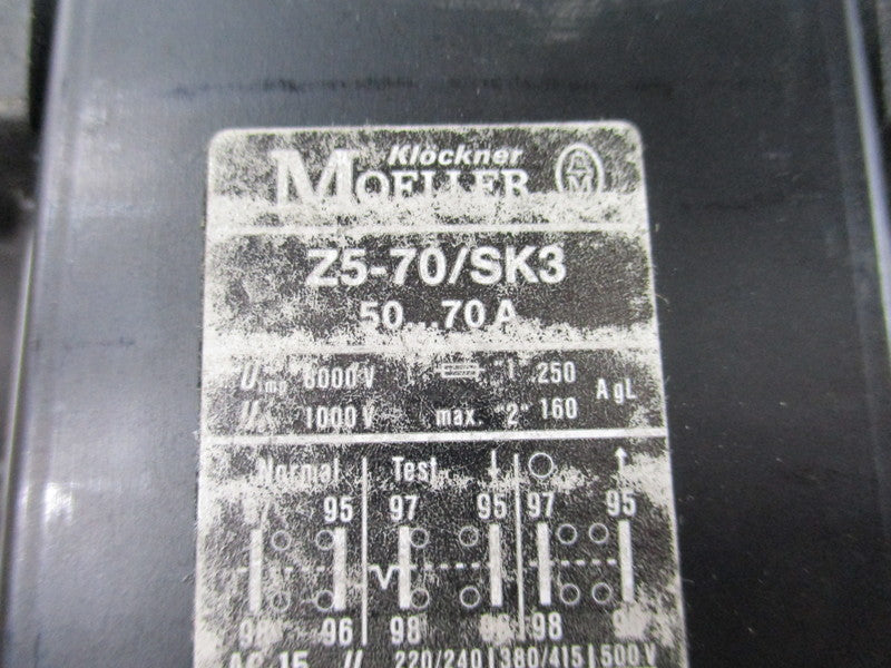 KLOCKNER MOELLER Z5-70/SK3  UNMP