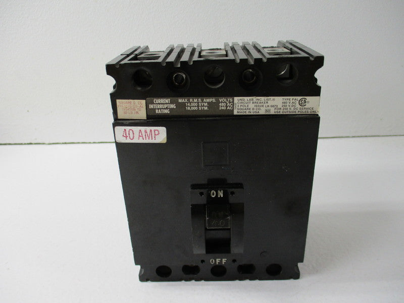 SQUARE D FAL34040  UNMP