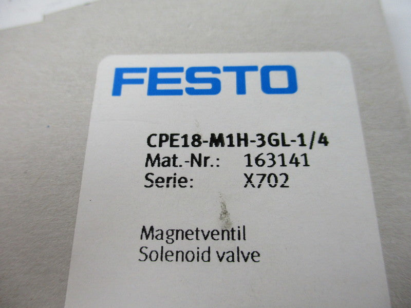 FESTO CPE18-M1H-3GL-1/4 163141 2.5-10BAR NSMP