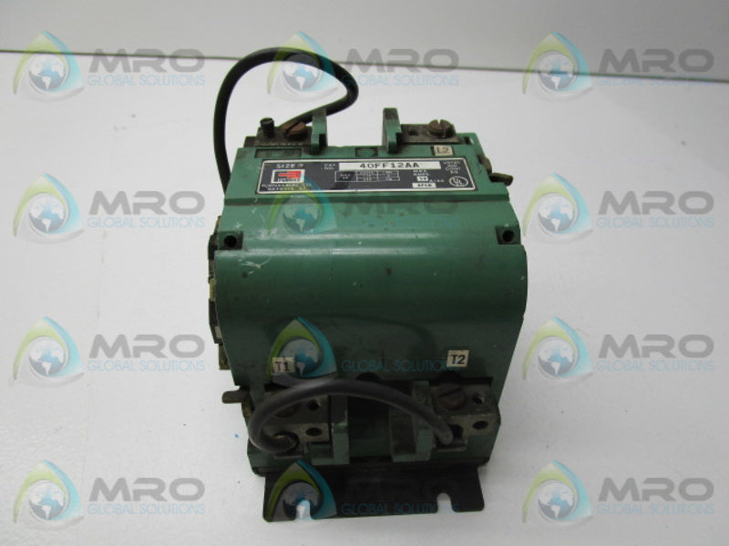 FURNAS 40FF12AA CONTACTOR  UNMP