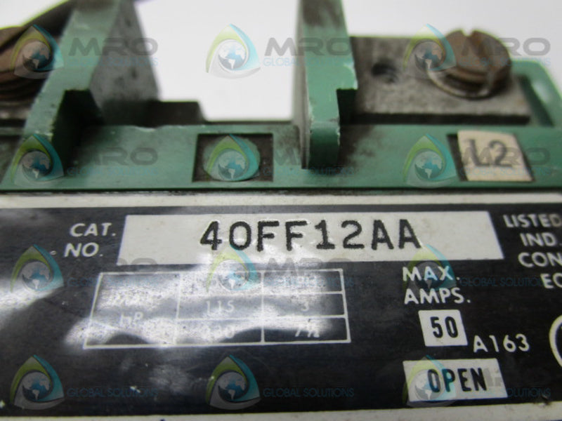 FURNAS 40FF12AA CONTACTOR  UNMP