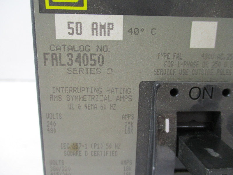 SQUARE D FAL34050  UNMP