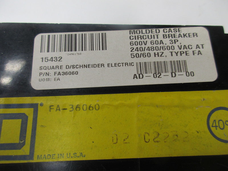 SQUARE D FA-36060  UNMP