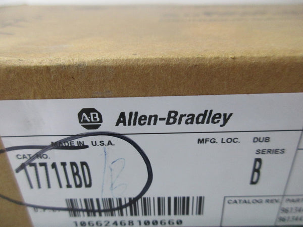 ALLEN BRADLEY 1771-IBD SER. B 10-30VDC 0.130A NSMP