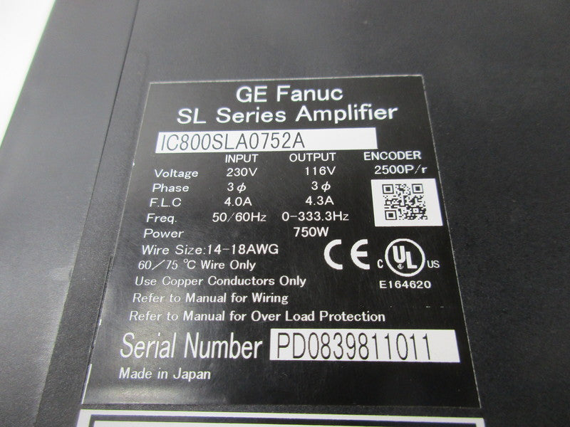 GE FANUC IC800SLA0752A  NSNP