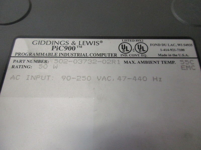 GIDDINGS & LEWIS PIC900 502-03732-02R1  UNMP