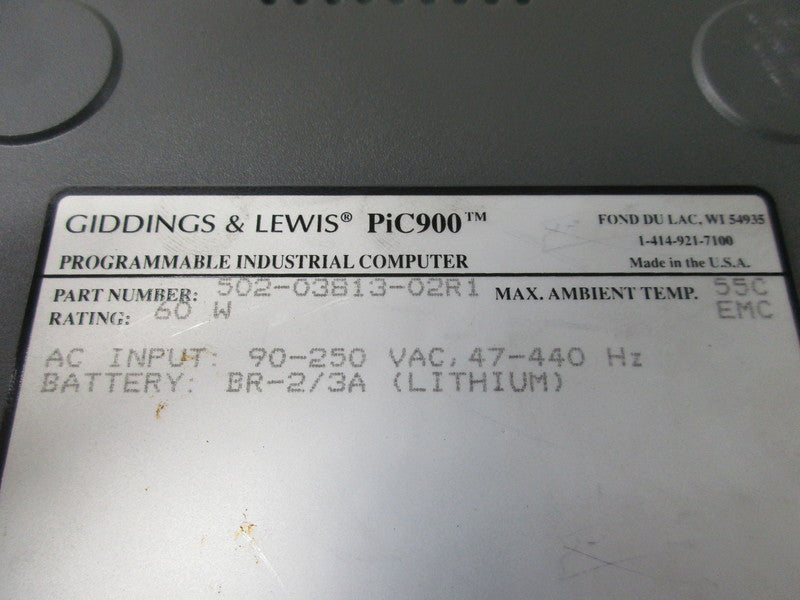 GIDDINGS & LEWIS PIC900 502-03813-02R1  NSNP