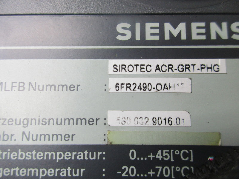 SIEMENS 6FR2490-OAH12  UNMP