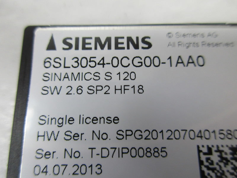 SIEMENS 6SL3054-OCG00-1AA0  NSNP