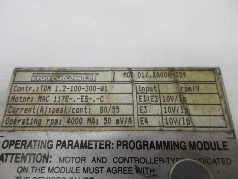 INDRAMAT MOD01/.XA008-359  UNMP