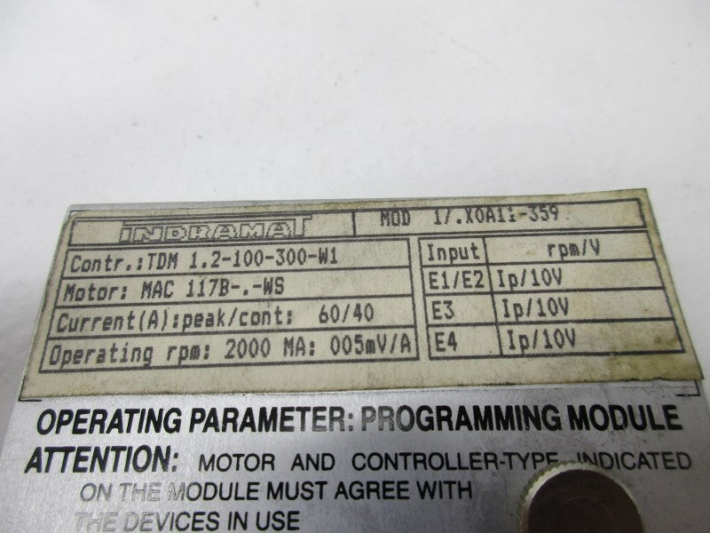 INDRAMAT MOD1/.X0A11-359  NSNP