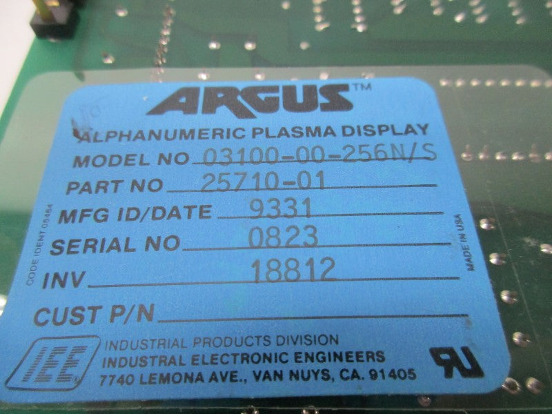 ARGUS 03100-00-256N/S 25710-01  NSNP