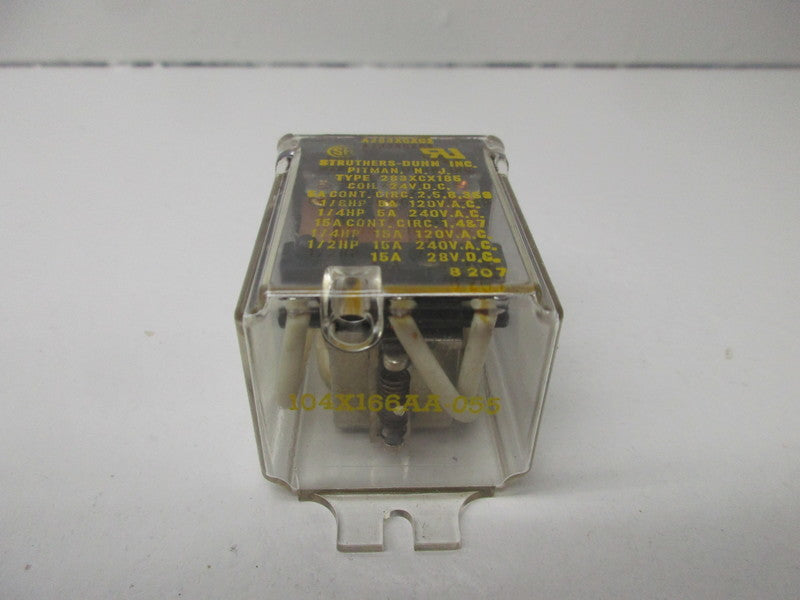 STRUTHERS DUNN 283XCX185 RELAY 24VDC 15A  UNMP