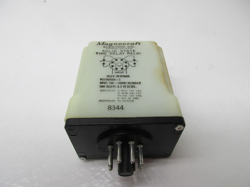 MAGNECRAFT W211ACPSOX-5 SOLID STATE TIME DELAY RELAY 100/130VAC  NSNP
