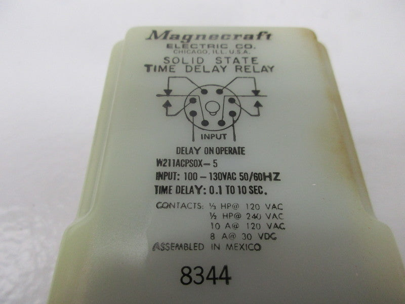 MAGNECRAFT W211ACPSOX-5 SOLID STATE TIME DELAY RELAY 100/130VAC  NSNP