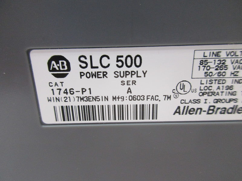 ALLEN BRADLEY 1746-P1 POWER SUPPLY SER. A  NSNP