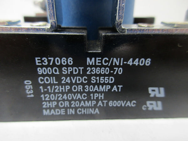 ASCO E37066 RELAY 24VDC  UNMP