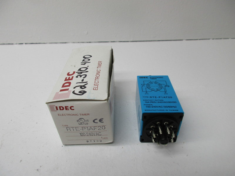 IDEC RTE-P1AF20 RELAY 100-240VAC 50/60HZ NSMP