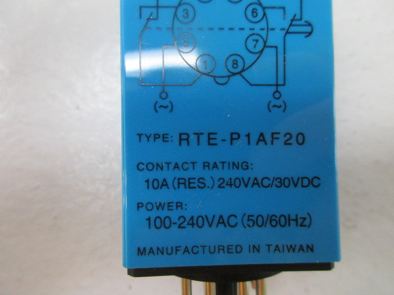 IDEC RTE-P1AF20 RELAY 100-240VAC 50/60HZ NSMP