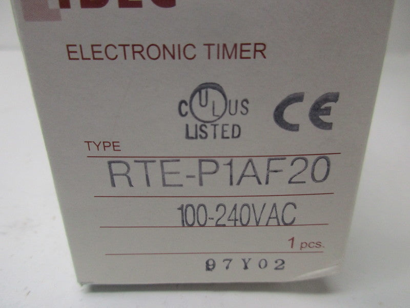 IDEC RTE-P1AF20 RELAY 100-240VAC 50/60HZ NSMP
