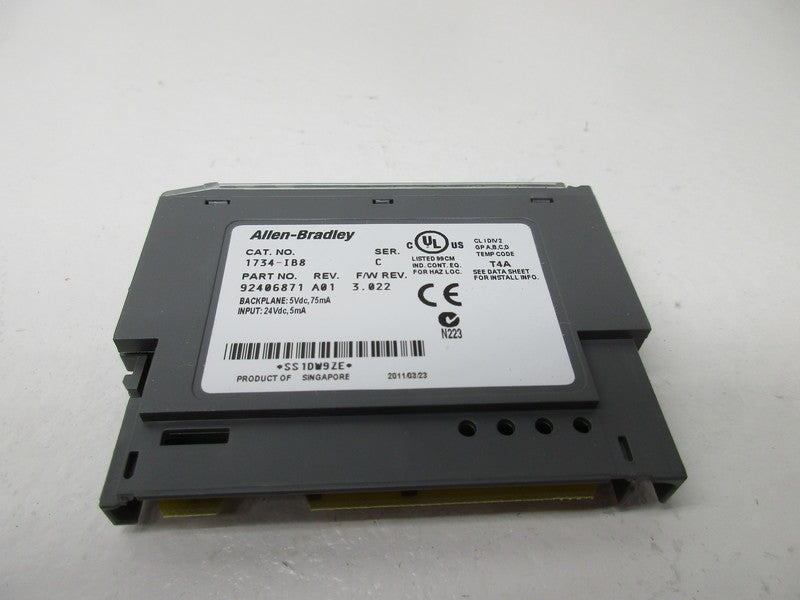 ALLEN BRADLEY 1734-IB8 DIGITAL I/O MODULE SER. C NSMP