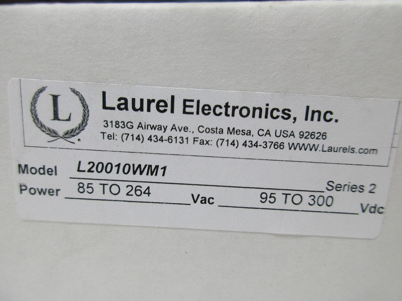 LAUREL ELECTRONICS L20010WM1 SER. 2 NSMP