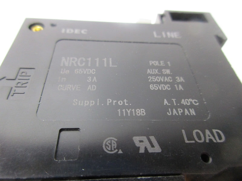 IDEC NRC111L-3AAD 250VAC 3A NSMP