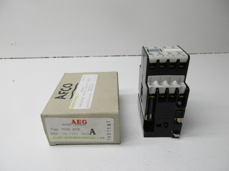 AEG SH8.62E CONTACTOR 16A 600VAC NSMP