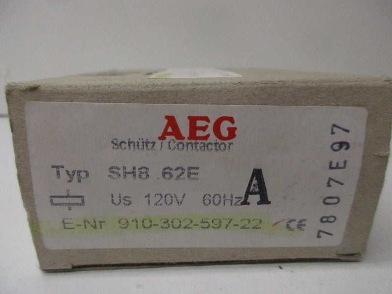 AEG SH8.62E CONTACTOR 16A 600VAC NSMP