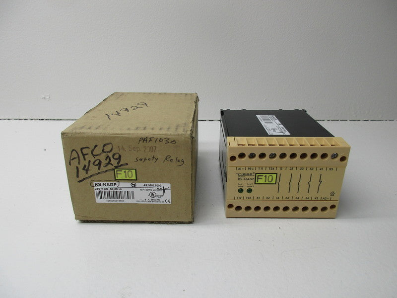 TIESE ELECTRONIC RS-NAGP SAFETY RELAY 8A 230VAC NSMP
