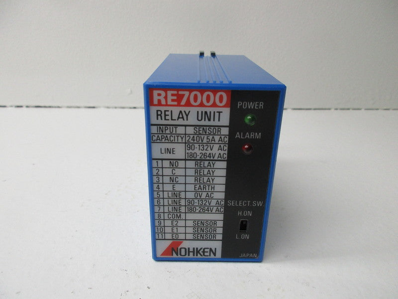 NOHKEN RE7000 RELAY UNIT 5A 250V NSMP