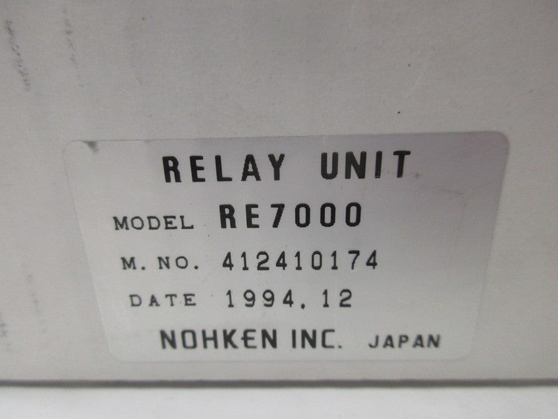 NOHKEN RE7000 RELAY UNIT 5A 250V NSMP