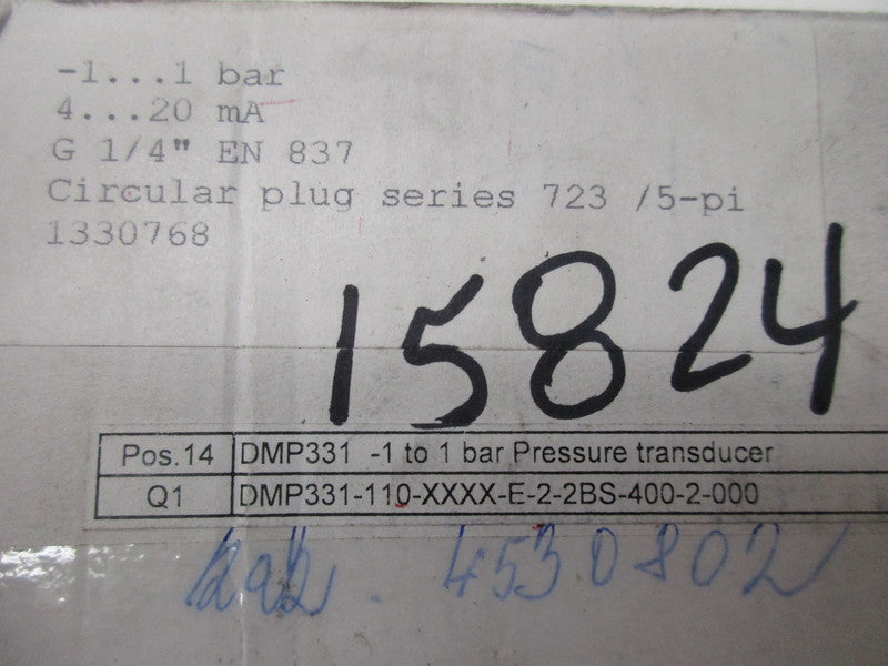 BD SENSORS DMP331-110-XXXX-E-2-2BS-400-2-000 NSMP