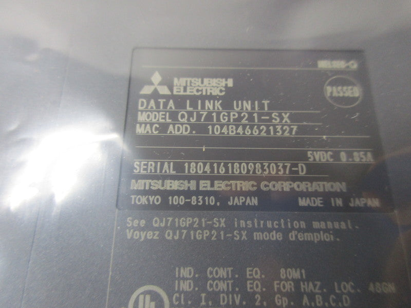 MITSUBISHI QJ71GP21-SX 5VDC 0.85A NSMP