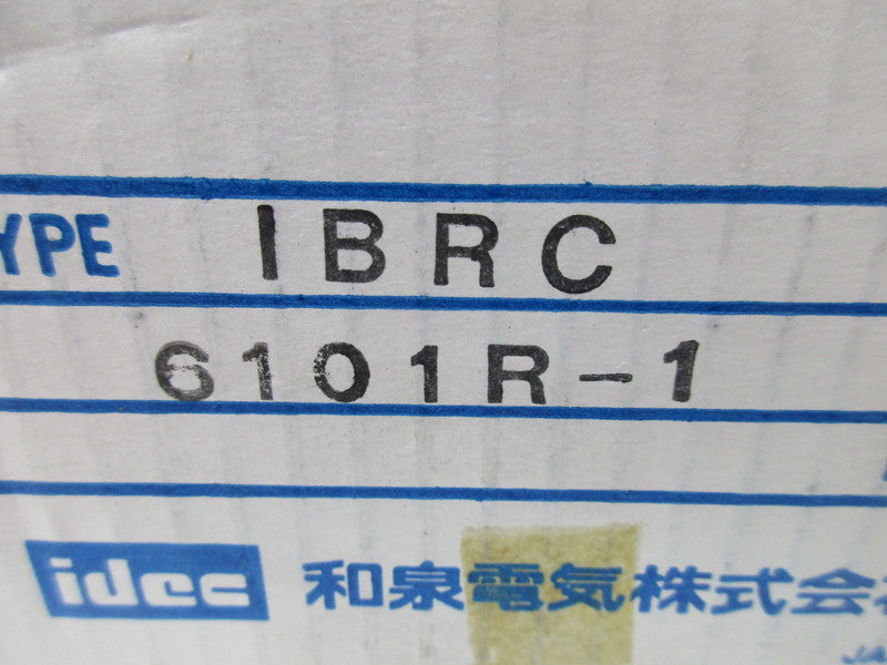 IDEC IBRC6101R-1 AC/DC RELAY BARRIER 250V NSMP