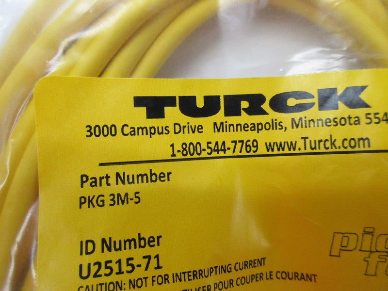TURCK PKG3M-5 * NEW IN FACTORY BAG *