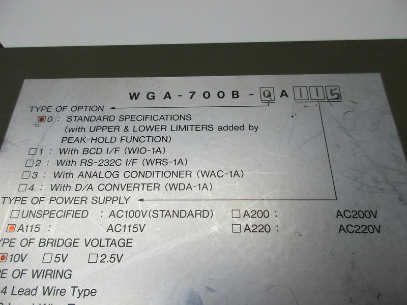 KYOWA WGA-700B-QA115  UNMP