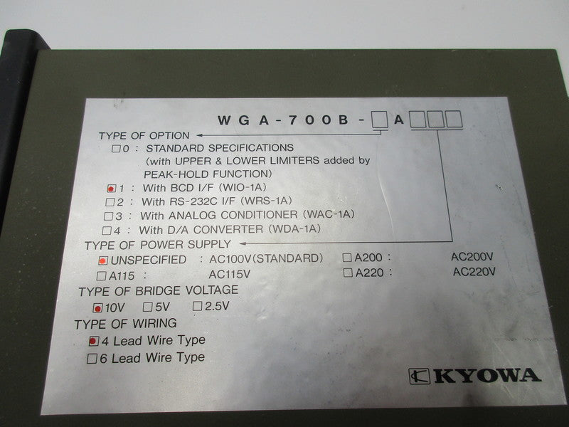 KYOWA WGA-700B  NSNP