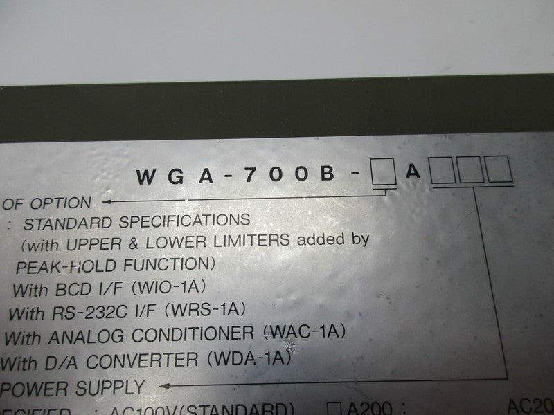 KYOWA WGA-700B-A  UNMP