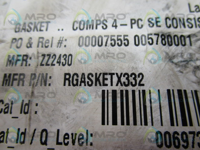 FISHER  RGASKETX332 GASKET  NEW IN BOX *