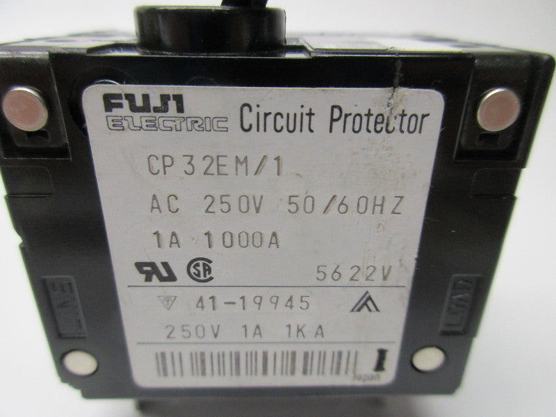 FUJI ELECTRIC CP32EM/1 CIRCUIT PORTECTOR 250VAC 1A  NSNP