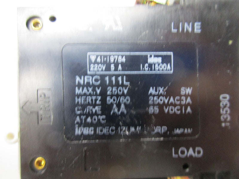 IDEC NRC111L-5AAA CIRCUIT PROTECTOR 5A 250V  NSNP