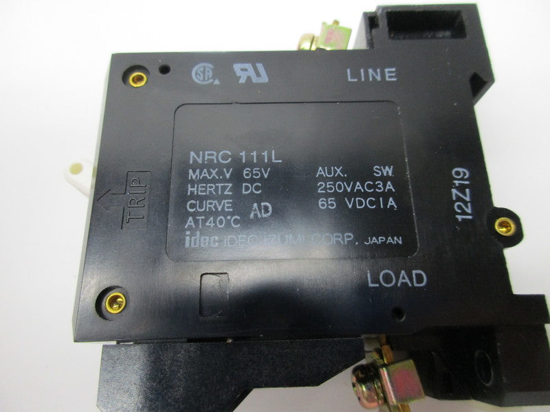 IDEC NRC111L-1AAD CIRCUIT PROTECTOR 1A 250VAC 65VDC  NSNP