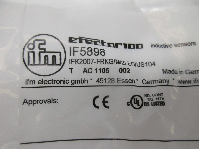IFM EFECTOR IF5898 INDUCTIVE PROXIMITY SENSOR * NEW IN FACTORY BAG *