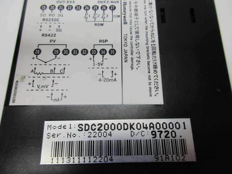 YAMATAKE HONEYWELL SDC2000DK04A00001  NSNP