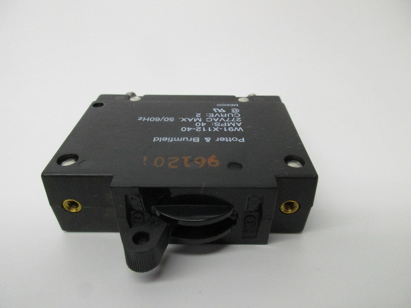 POTTER & BRUMFIELD W91-X112-40 CIRCUIT BREAKER 40A 277VAC MAX  NSNP