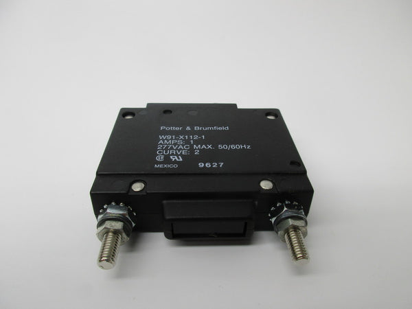 POTTER & BRUMFIELD W91-X112-1 CIRCUIT BREAKER 1A 277VAC MAX NSMP