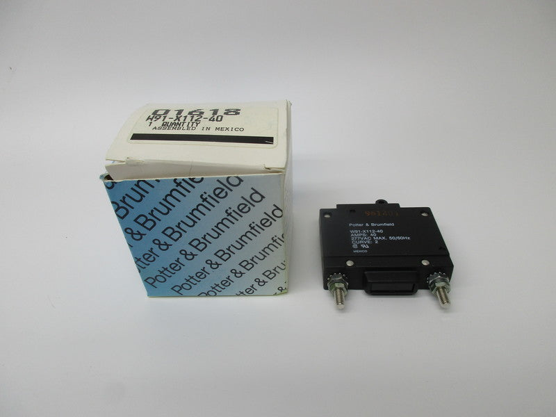 POTTER & BRUMFIELD W91-X112-40 CIRCUIT BREAKER 40A 277VAC MAX NSMP